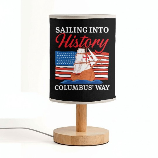 Sailing Into History Columbus' Way Columbus Day Fabric Lamps