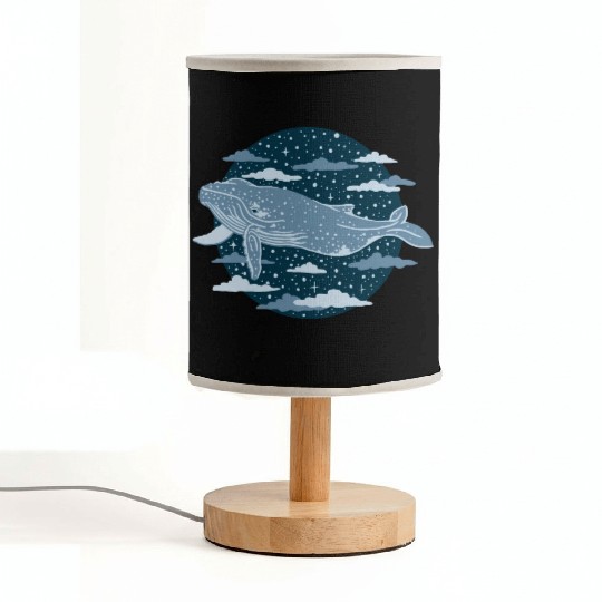 Humpback Whale Animal Art Fabric Lamps