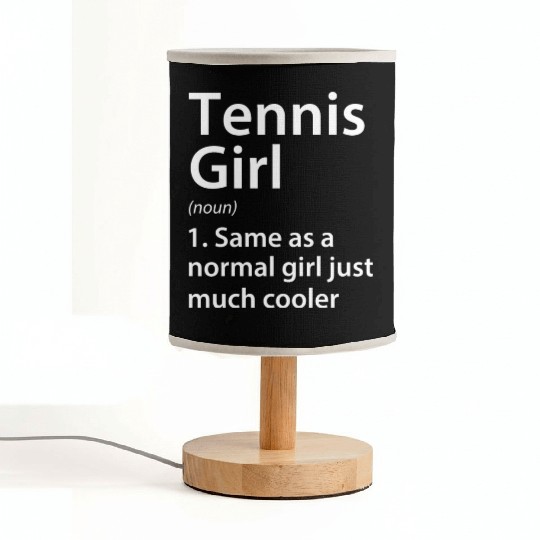 Tennis Girl Definition Fabric Lamps