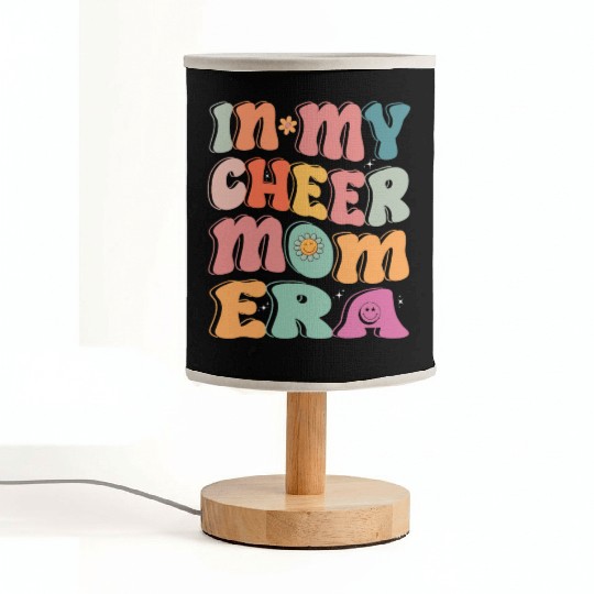 In My Cheer Mom Era Tie Dye Cheerleading Sport Mom Fabric Lamps
