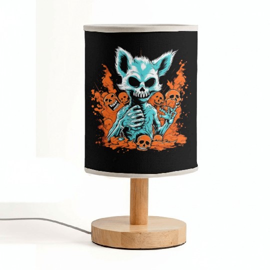 Halloween Fuchs Skeleton Fabric Lamps