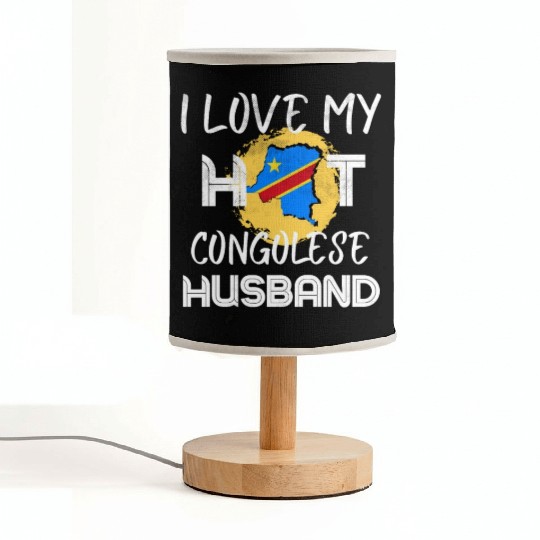 Funny Congolese Husband Congo Proud Wife Fabric Lamps