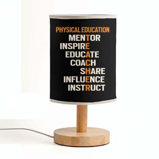 Pe Physical Education Teacher Teach Back To School Fabric Lamps