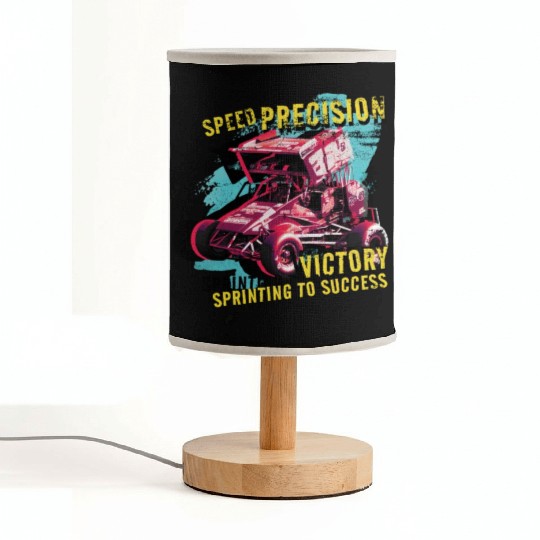 Sprint Car Mom Dirt Track Racing Racing Race Day Fabric Lamps