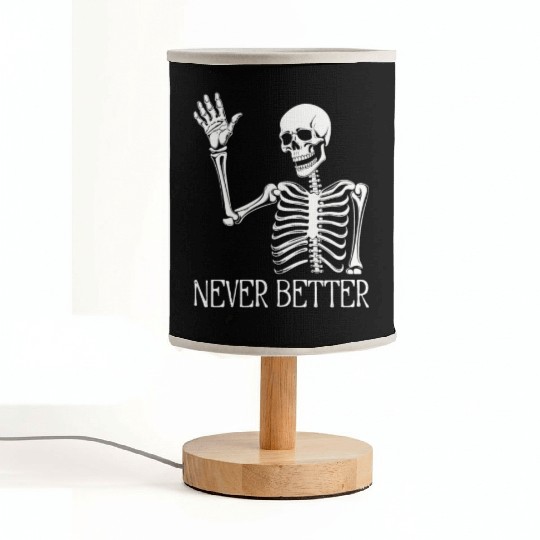 Funny Halloween Skull Fabric Lamps | Sarcastic Dead Inside