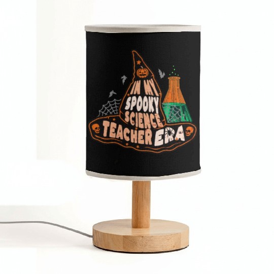In My Spooky Science Teacher Era Witch Fabric Lamps