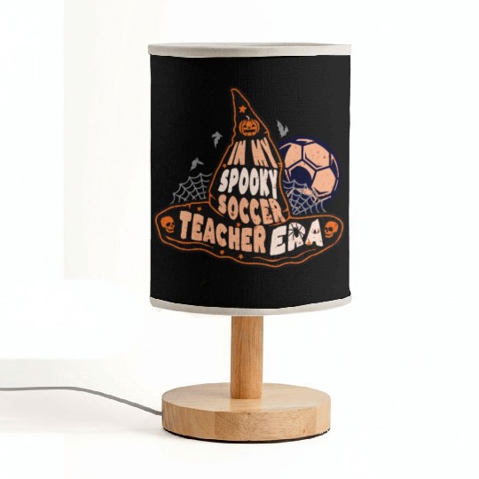 In My Spooky Soccer Teacher Era Witch Fabric Lamps