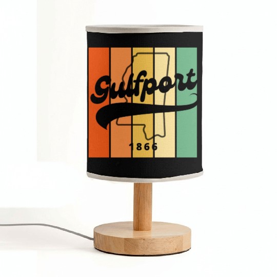 Gulfport Mississippi 1866 Fabric Lamps