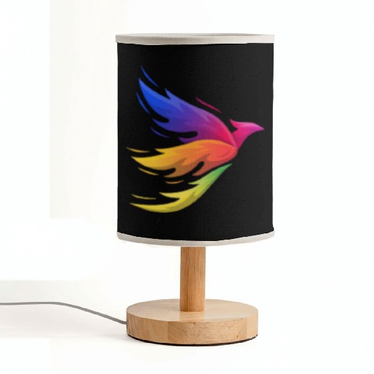 Colorful Bird Fabric Lamps