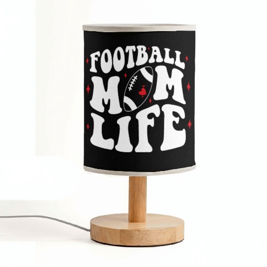 Livin That Football Mom Life Game Day Cheer Mom Fabric Lamps