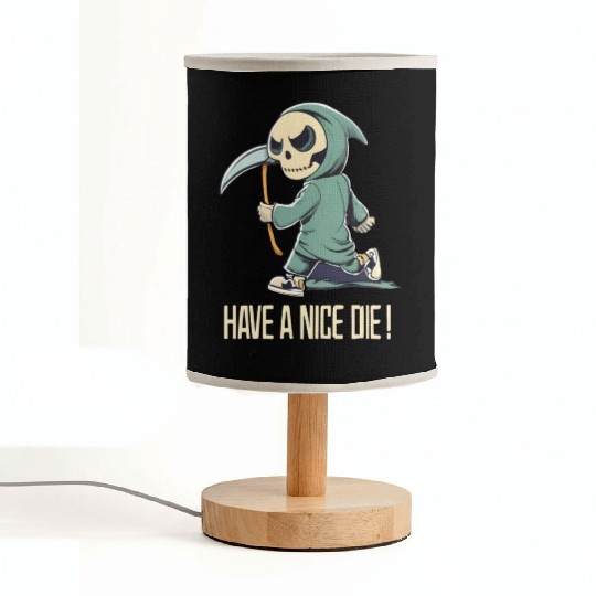 Cute Chibi Grim Reaper Fabric Lamps