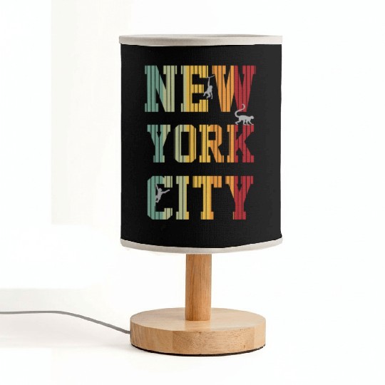 New York City Monkey Fabric Lamps graphique