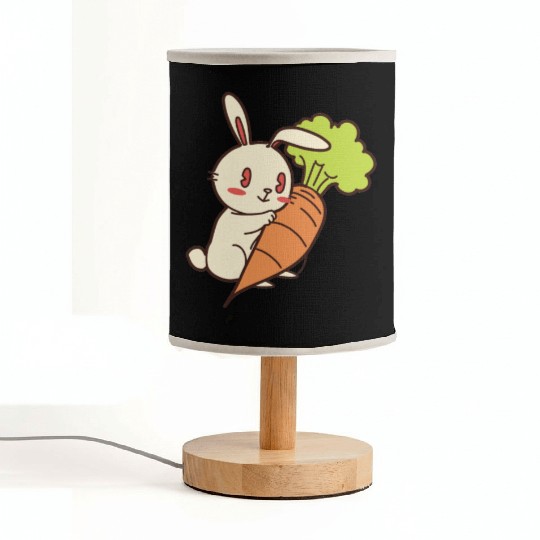 Rabbit And Carrot Fabric Lamps