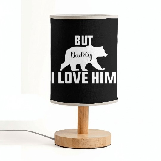 But Daddy I Love Him Retro Groovy Wavy Style Funny Fabric Lamps