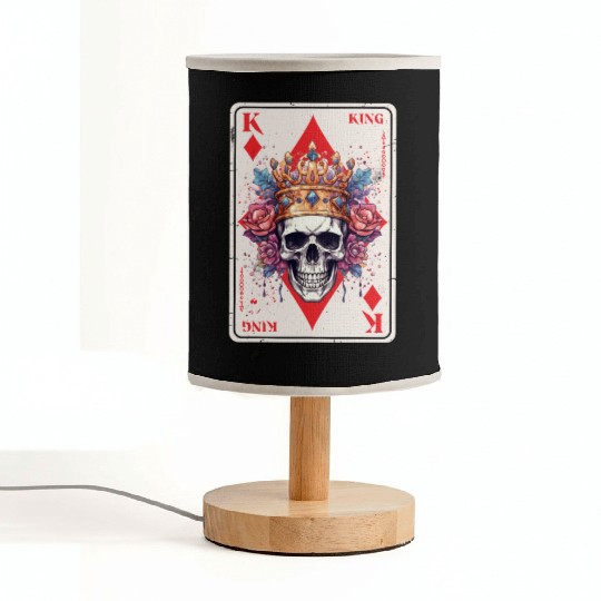 Gothic Card Game Halloween Scary Horror Fabric Lamps