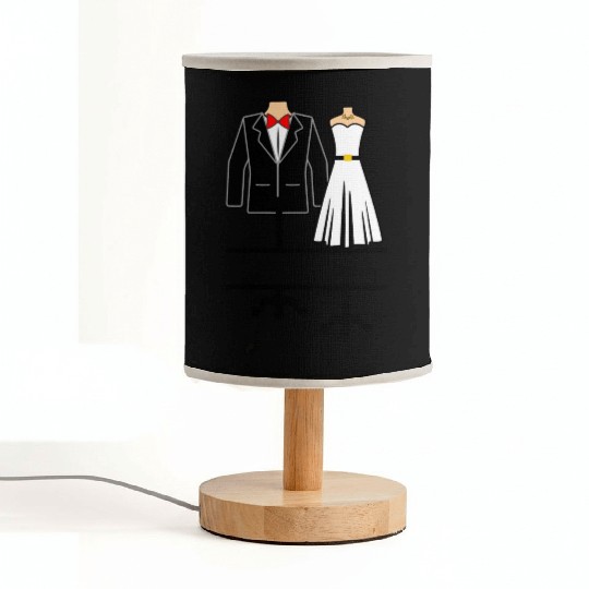 Clothing for bride and groom Fabric Lamps