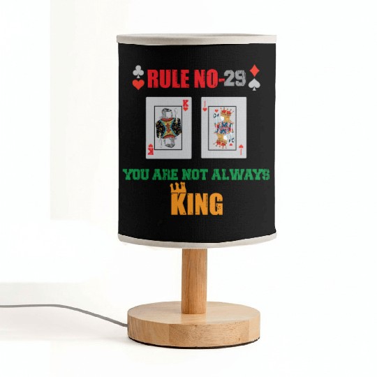 You Are Not Always King-Playing Card Fabric Lamps