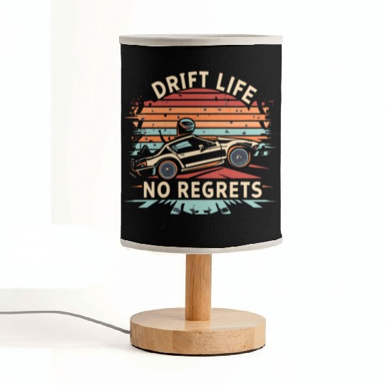 Vintage Drift Life No Regrets Fabric Lamps