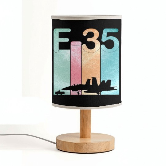 F35 Vintage Air Force Fighter Jets Fabric Lamps