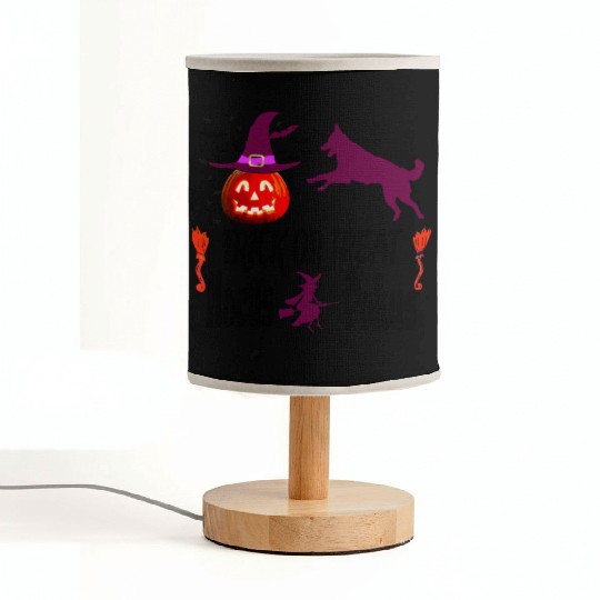 Pumpkin Halloween Trick or Treat Hocus Pocus Dog Fabric Lamps