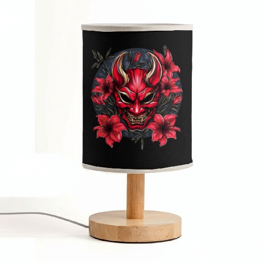 Hannya Red Lily Fabric Lamps