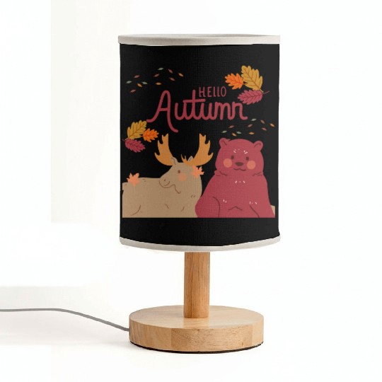 Hello Autumn Square Fabric Lamps