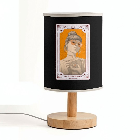 The Photographer Tarot Card Photography Camera Fabric Lamps