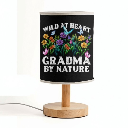 Grandma Wildflower Floral Nature Love Fabric Lamps