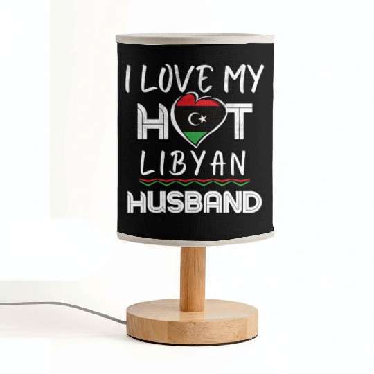 Funny Libyan Husband Proud Wife Fabric Lamps