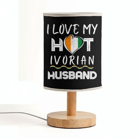 Funny Ivorian Husband Proud Wife Fabric Lamps