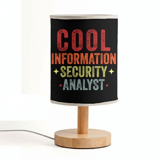 Funny Cool Information Security Data Analyst Vinta Fabric Lamps