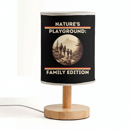 Nature's Playground: Family Edition Family Hiking Fabric Lamps