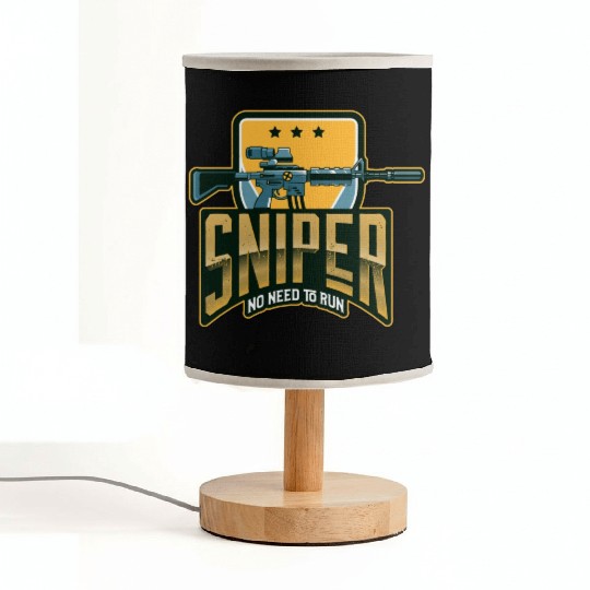 Sniper no need to run -Unisex Premium Fabric Lamps