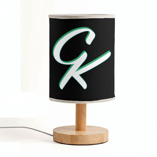 CK ligature white green Fabric Lamps