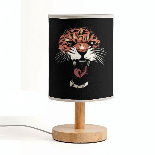 Angry Jaguar Zoologist Gift Fabric Lamps