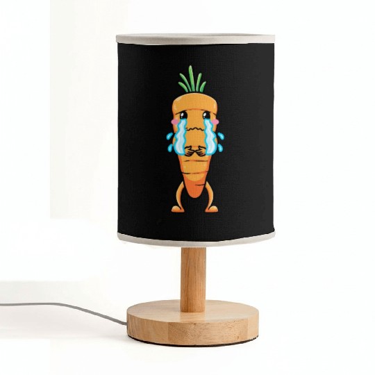 Carrot Emoticon Vegetable Vegan Vegetarian Fabric Lamps