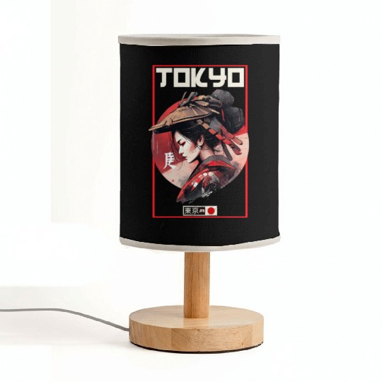 Asia 80s Japanese Retro Samurais Samurai Fabric Lamps