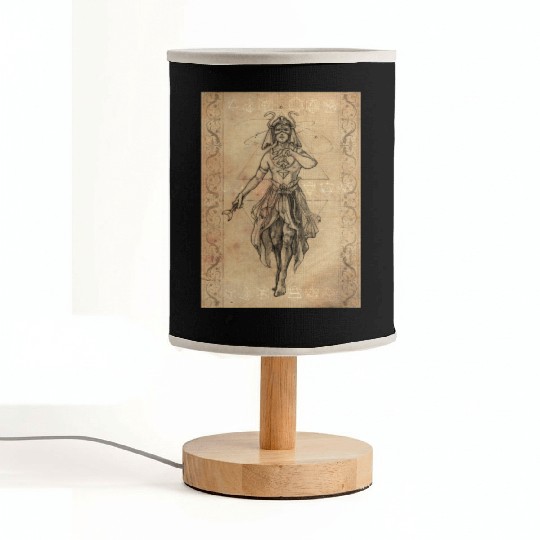 The Magician tarot card Fabric Lamps