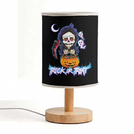 Trick or Treat Grim Reaper Fabric Lamps