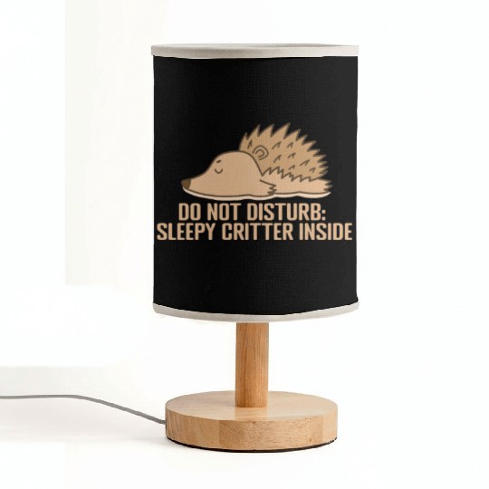 Do not disturb: Sleepy Critter inside Fabric Lamps