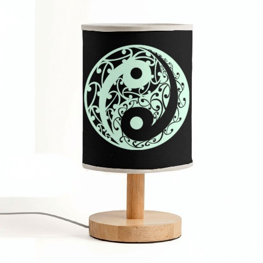Yin And Yang In A Light Green Colour Fabric Lamps