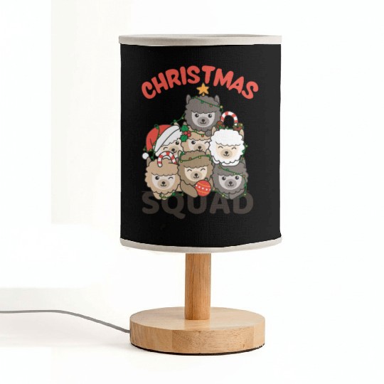 Alpaca Christmas Tree Christmas Squad Alpacas Fabric Lamps