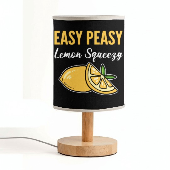 Easy Peasy Lemon Lemonade Vendor Gift Fabric Lamps