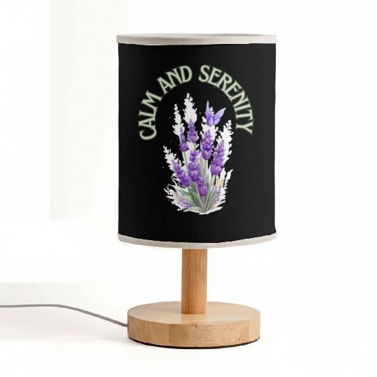 Calm And Serenity Fabric Lamps, lavender flower of calm