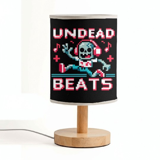 Undead Beats - 8-bit Zombie Groove Fabric Lamps