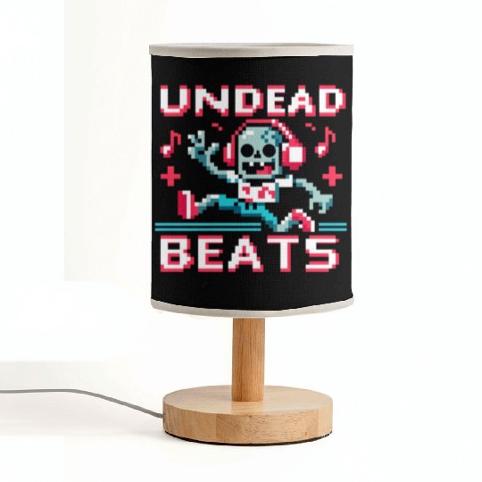 Undead Beats - 8-bit Zombie Groove Fabric Lamps