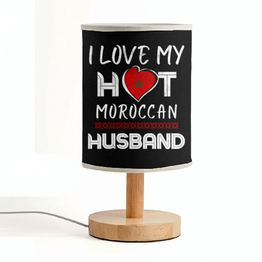 Funny Moroccan Husband Proud Wife Fabric Lamps