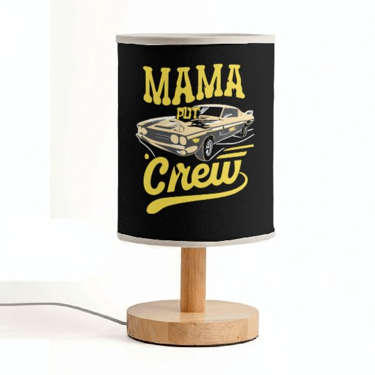 Car Birthday Party Racing Family Mama Pit Crew Fabric Lamps