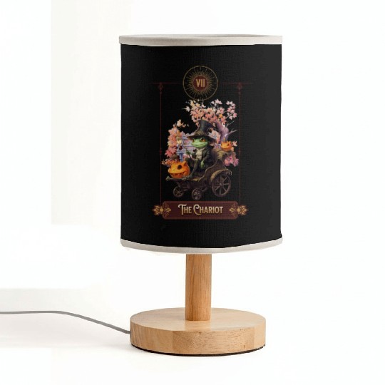"The Chariot" Frog Tarot Card Fabric Lamps