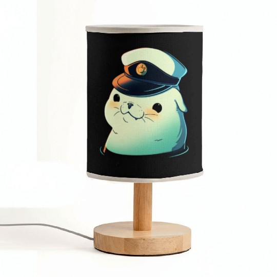 Seal Sailor Cap Boat Captain Cap Boating Seal Fabric Lamps